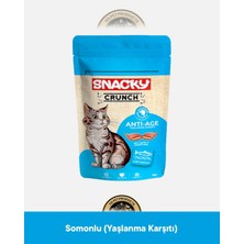 Snacky Crunch Anti Age - Yaşlanma Karşıtı Somonlu Kedi Ödül Maması 60 gr