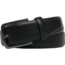 GoDeri  Siyah Klasik Kumaş Pantolon Kemeri 3.5 cm