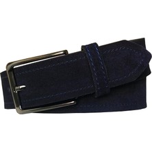 GoDeri  Süet Lacivert Kemer 4 cm