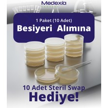 Medexia Company Hazır Plate Count Besiyeri + 10 Adet Swap