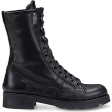 Kadın Çizme OXW002100 Oxs Frank 0021 Mıd D Leather Black