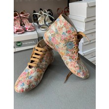 Bitangosu “adımlarımda Bahar” Bilekli Kadın Dans Botu Ayakkabısı