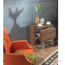 Pikma Antik Çam Medusa Servis Sehpası