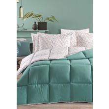 Monolisse Andy Timeless %100 Pamuk 4 Kat Müslin Comfort Uyku Seti Çift Kişilik Turkuaz 195X215 cm