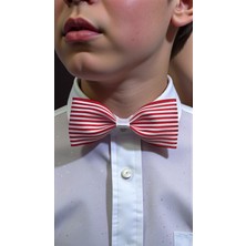 MELOKİDS Kırmızı Çizgili Yılbaşı Papyonu