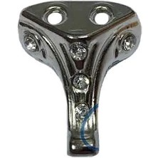 Skygo Moda Taşlı Ahşap, Mdf, Sunta Sandık Ayağı, Kutu Ayak 2,5 cm - Nikel