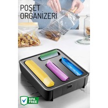Nandy Home Poşet Organizeri, 4 Bölmeli Poşetlik