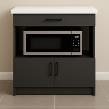 T Designo Nexa Çok Amaçlı Dolap - Mikrodalga - Erzak - Mutfak - Kiler Dolabı - 80 cm