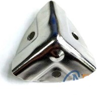 Skygo Dekoratif, Kutu, Sandık Köşesi - 35X22 Mm, Küçük, Nikel, 100 Adet