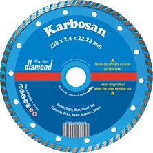 KARBOSAN 180x2.2x22.23 TURBO ELMAS KESİCİ FLANŞLI - 950340