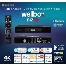 4K Android Tv Box Uydu Alıcısı, 2gb Ram, 16GB Hafıza, BİZ10