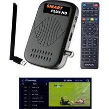 Sunplus Full Paket Hediye Yayın, Full Hd Uydu Alıcısı, Çanaksız ve Kablosuz