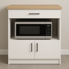T Designo Nexa Çok Amaçlı Dolap - Mikrodalga - Erzak - Mutfak - Kiler Dolabı - 80 cm