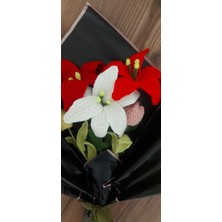 Solmayan Örgü Çiçek Buketi