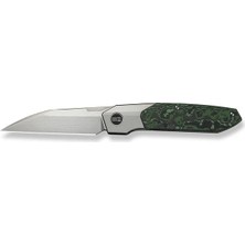 We Knife BRR15 Flipper Knife Gray Titanium Handle With Jungle Wear Fatcarbon Fiber Inlay M390 Blade Çakı
