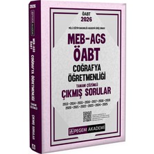 Pegem Akademi Yayıncılık 2026 MEB AGS ÖABT Coğrafya Öğretmenliği Tamamı Çözümlü Çıkmış Sor