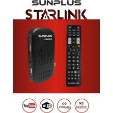 Sunplus Yüksek Çözünürlüklü Uydu Alıcısı, Full Hd, Sınırsız Sinema Paketli, 2024