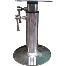 Tekne Karavan Masa ve Koltuk Ayağı. 33-75CM. Krom 3 Kademe Gömme