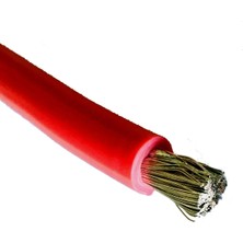 50MM Akü Kablosu Kalaylı Tekne Karavan Kırmızı Marin Akü Kablosu 1,5mt