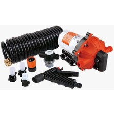 SFWP1-052-070-51A New Güverte Tekne Yıkama Seti Hidrofor 12V 4.8 Bar