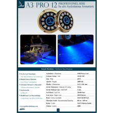 PRO12-12 Ledli Prinç Sualtı Lambası Mavi