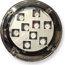 9 Ledli Şefaff Polyster Recine Tekne Su Altı Lambası 10-30W Arası Yerli Garantili Mavi  Renkli
