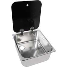 Cam Kapaklı Evye 32X35CM