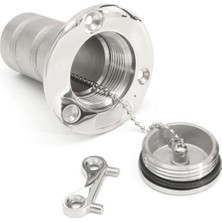 Krom Küçük Anahtarlı Yakıt Dolum Kapağı 38MM !