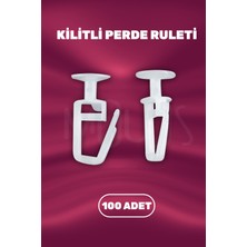 Moud's Kilitli Perde Ruleti, Perde Düğmesi, Kaliteli Malzeme 100 Adet