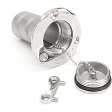 Paslanmaz Yakıt Dolum Ağzı. 38MM. Tekne Karavan Dolum Kapağı