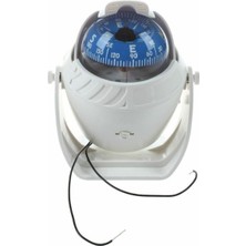 Işıklı Pusula. Tekne Pusulası. Beyaz. 14CM