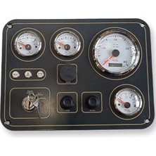 Tekne ve Yat Hazır Gösterge Panel Seti Aliminyum Kasa 31*23