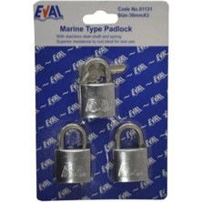 Paslanmaz Asma Kilit 3'lü 30MM