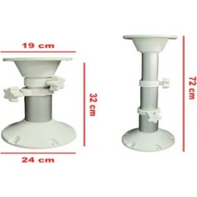 Tekne Karavan Teleskopik Masa Ayağı 3 Kademe 000078