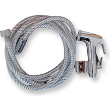Tekne ve Karavan Dış Duş Seti, 2.5 Metre Hortum , Krome Hortum