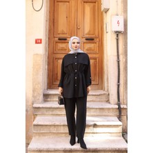 Nisum Moda Çift Cepli Bağcıklı Modal Takım