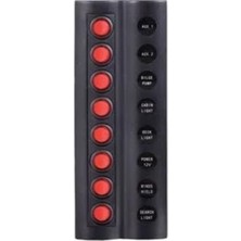 Enzh Online Marin 8'li Switch Panel As8 Otomatik Sigortalı ve Işıklı