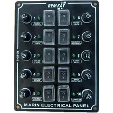 Izoleli Dikey Switch Panel 10LU