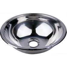 Paslanmaz Yuvarlak Evye, Tekne Evyesi, Karavan Evyesi, 31CM