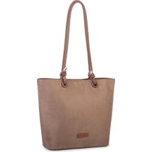 Nas Bag , Büyük Boy, Süet, Kadın Omuz Çantası