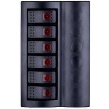 Bfy Otomatik Sigortalı ve Işıklı Switch Panel 6 Anahtarlı