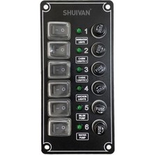 Shuıvan 6'lı Switch Panel Izoleli Sigorta Paneli