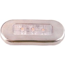 Easterner Krom Çerçeveli LED Merdiven Lambası 12V-BEYAZ