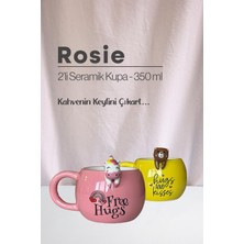 Rosie Unicorn ve Ayı Seramik Kupa 350 ml