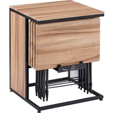 Pikma Ceviz Medusa Boyalı Servis Sehpası