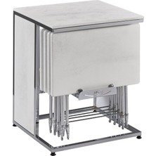 Pikma Ekru Beton Medusa Servis Sehpası