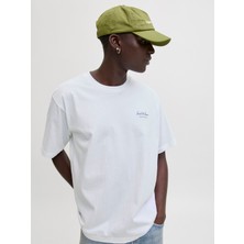 Jack & Jones Jack Jones Yazı Desenli Erkek Yuvarlak Yaka Tişört 12287990