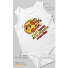 Morivo Kids Sarına Kırmızı Olmaya Geliyorum Babacığım V2 Baskılı Bebek Zıbını – Çıtçıtlı Body 8 Renk | %100 Pamuk Sıfır Kol