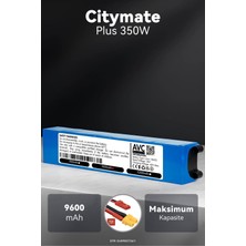 Citymate Plus 350W / 36V 9600MAH Elektrikli Scooter Bataryası - Maksimum Ömür, Güvenli Şarj Koruması