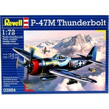 Revell P-47 M Thunderbolt (3984) + Revell Fırça Seti Su Bazlı B - 39624 + 6 Revell Set
